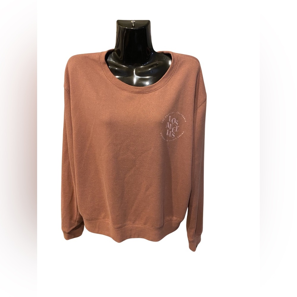 Cotton:On Los Angeles Logo Size Large Light Mauve Sweatshirt